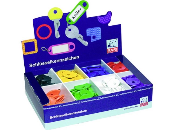 Basi Schlüsselclip 8540-9000, 8-Farbig, 200 Stk