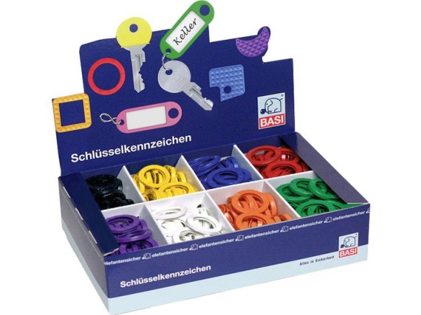 Basi Schlüsselclip 8520-9000, 8-Farbig, 1 Set