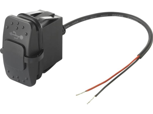 Dual Usb-Oplader Stikdåse 4,2A Blå Tilslutning, Indbygning Tru Components Indhold: 1 Stk