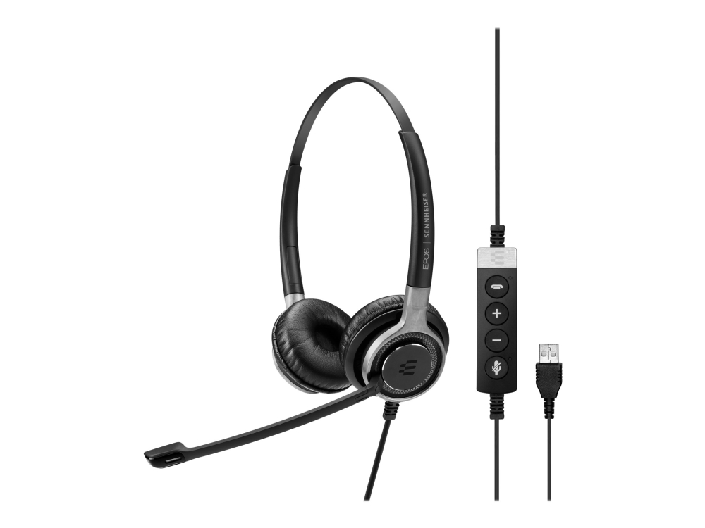 EPOS IMPACT SC 660 USB ML - Hodesett - on-ear - kablet - USB - svart, sølv