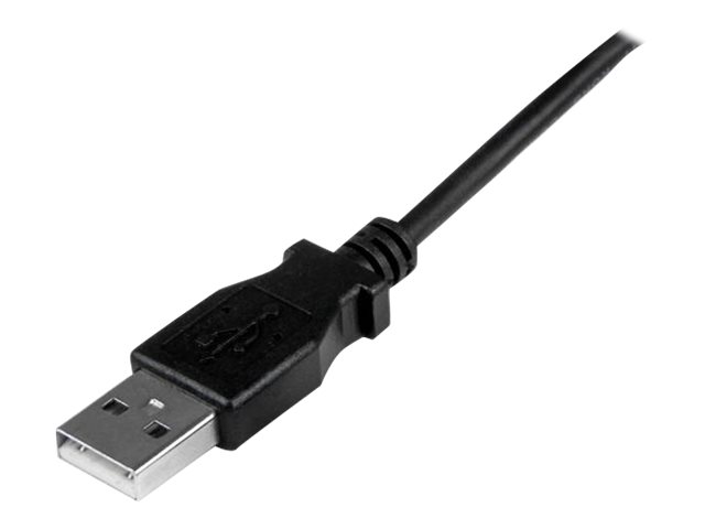 Startech.Com 1M Usb 2.0 A Auf Micro Usb B Kabel Aufwärtsgewinkelt -Schwarz, 1 M, Usb A, Micro-Usb B, Usb 2.0, Männlich/Männlich, Schwarz