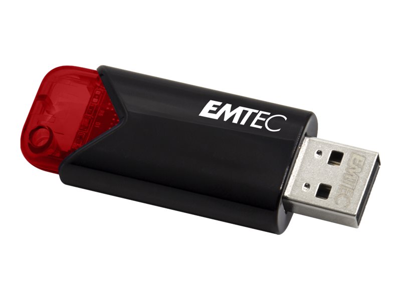 Emtec Click Easy, 256 Gb, Usb Typ-A, 3.2 Gen 1 (3.1 Gen 1), Ohne Deckel, Schwarz, Rot