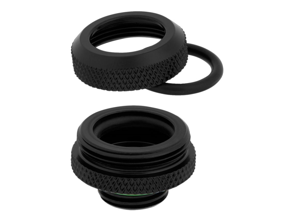 Corsair Fitting (hard tube),XF Hardline 4-pack (14mm OD compression_ black)
