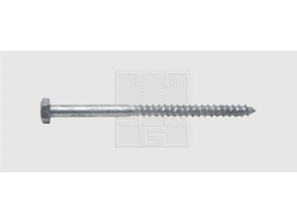 Swg Holzschraube 7 Mm 100 Mm Außensechskant Din 571 Stahl Warmverzinkt 100 Stk.