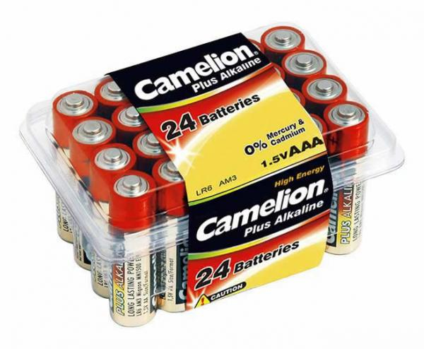 Camelion LR03-PB24, Engångsbatteri, AAA, Alkalisk, 1,5 V, 24 styck, 60 x 76 x 44 mm | EL Artiklar - Batteri - AAA-batterier | GameStuff