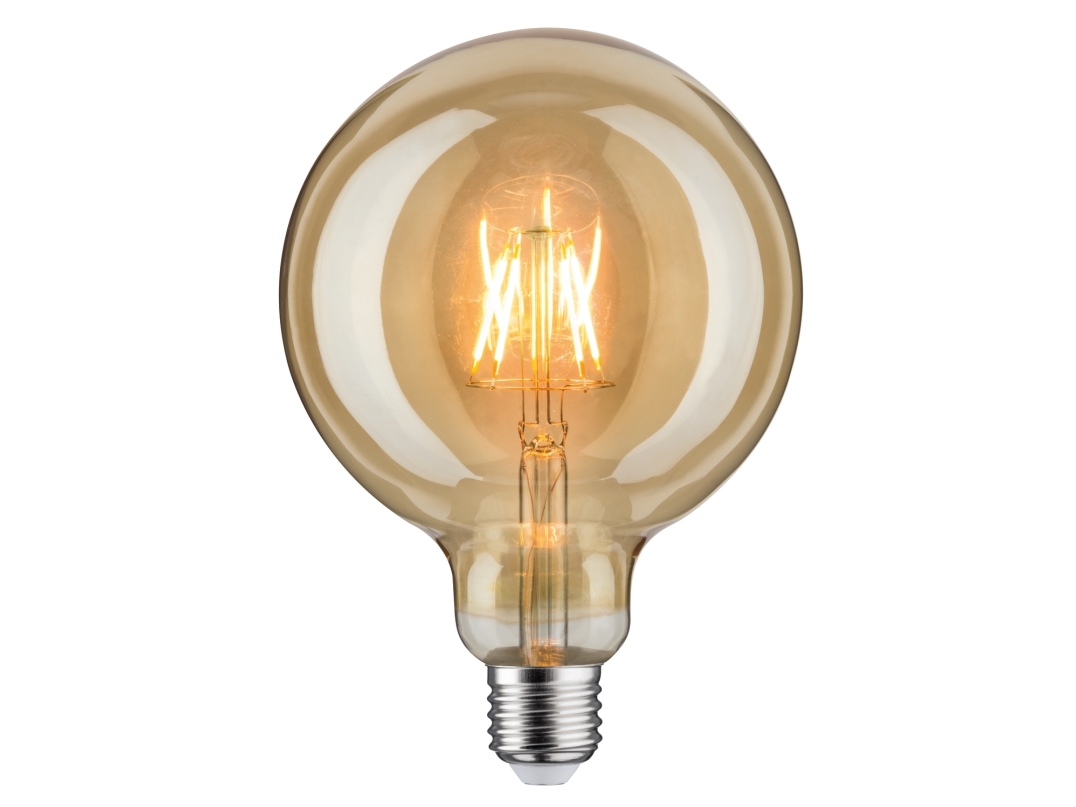 Paulmann Led (Rgb) Energiklasse A+ (A++ - E) E27 Pæreform 6.5 W Guld (Ø X H) 125 Mm X 175 Mm 1 Stk