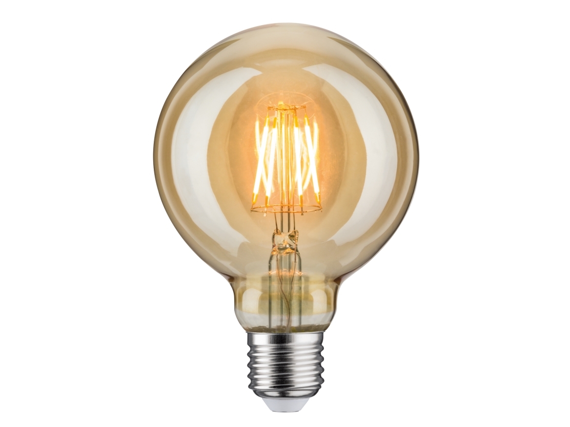Paulmann Led (Rgb) Energiklasse A (A++ - E) E27 Pæreform 6.5 W Guld (Ø X H) 95 Mm X 138 Mm 1 Stk