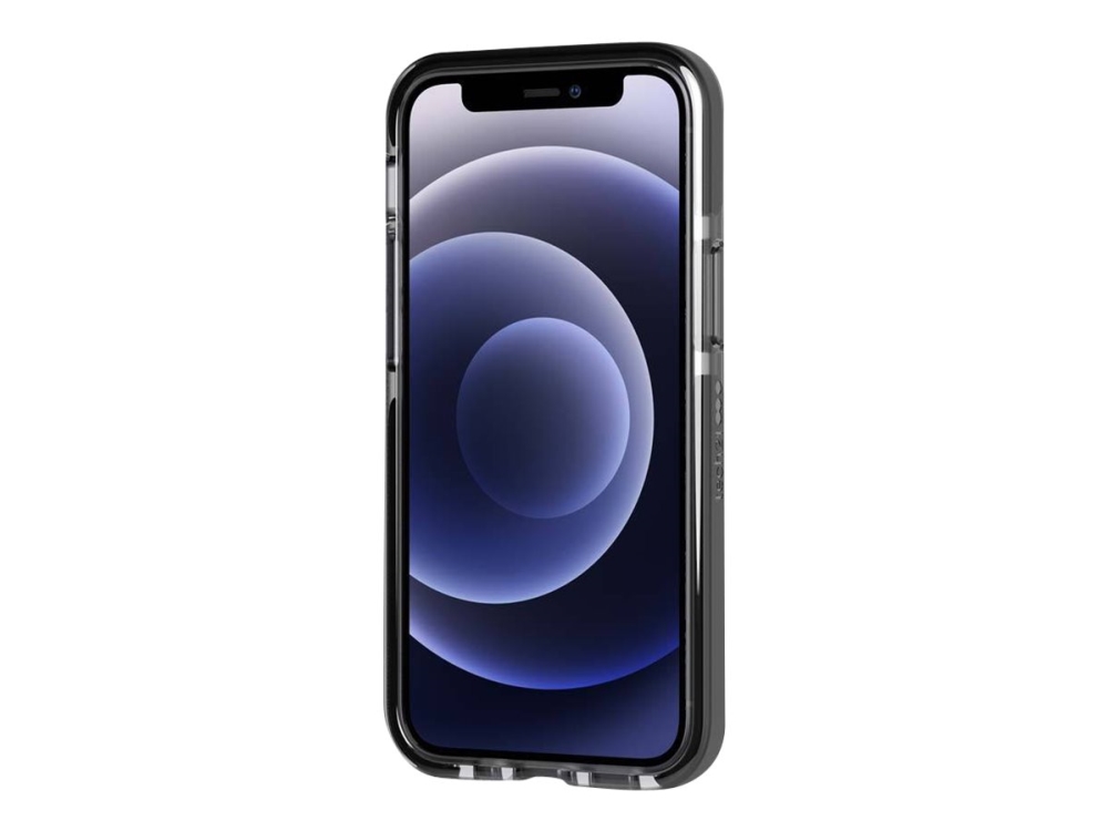 Tech21 Evo Check - Bagsidecover Til Mobiltelefon - Røget/Sort - For Apple Iphone 12 Mini