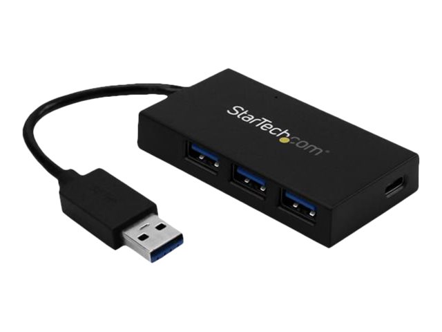 Startech.Com 4 Port Usb 3.0 Hub - Usb Typ-A Hub Mit 1X Usb-C Und 3X Usb-A (Superspeed 5 Gbit/S) - Usb-Bus Oder Self-Powered - Tragbarer Usb 3.2 Gen 1