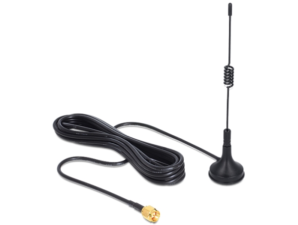 Delock Ism 433 Mhz Antenna - Antenne - 12.4 Cm - 3 Dbi - Omni-Directional - Sort