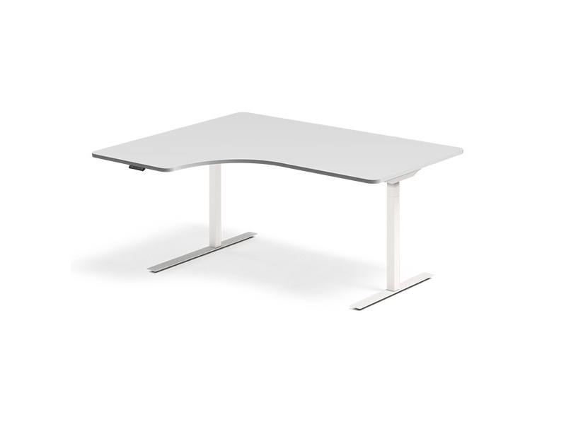 Höjdjusterbart bord, Vit 2000x800mm 2-ben/Svart | Möbler - Stolar & Stolmattor - Mottagning Stolar | GameStuff