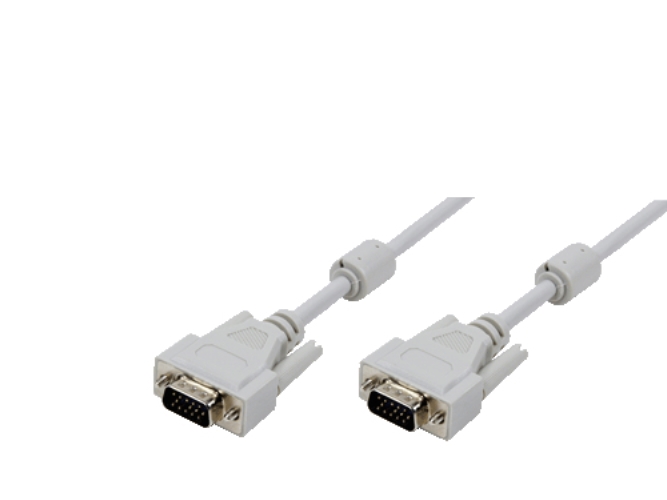 LogiLink D-Sub, 1.8 m, 1,8 m, VGA (D-Sub), VGA (D-Sub), Grå, Nikkel, Hanstik/Hanstik