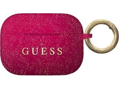 Guess Guess Guaccsilglfu Airpods Pro Cover Fuchsia Silicone Standard