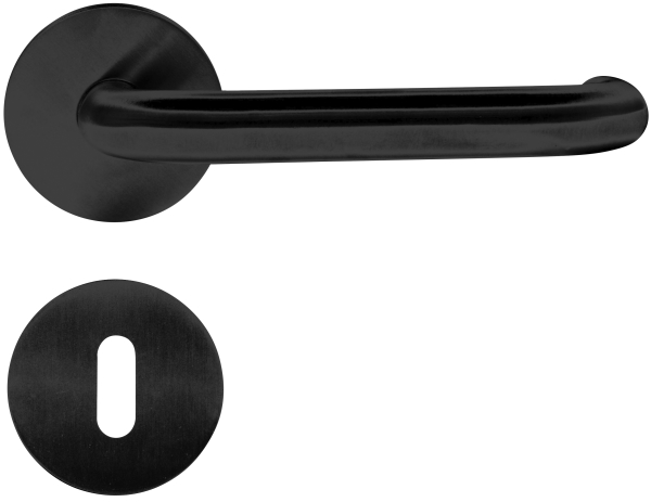 Home-it dørgreb med U-greb 16 mm matsort