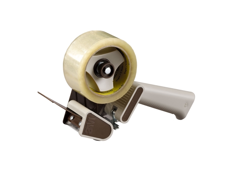 Scotch Pakketape-ruller HE180 Grå, Rød Rulle Bredde (max.): 50 mm Rulle længde (max.) 66 m Med bremseanordning