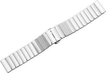 Beline Beline Uhrenarmband 20Mm Massiv Weiß/Weiß