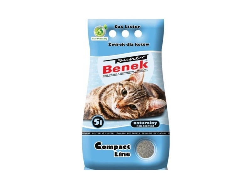 Certech Super Benek Compact Natural - Klumpende Kattegrus 5 L