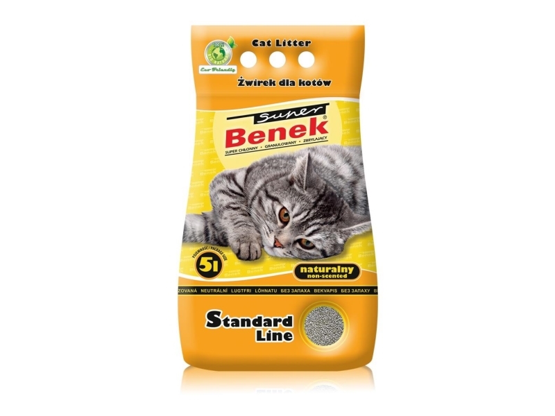 Certech Super Benek Standard Natural - Klumpende Katzenstreu 10 L