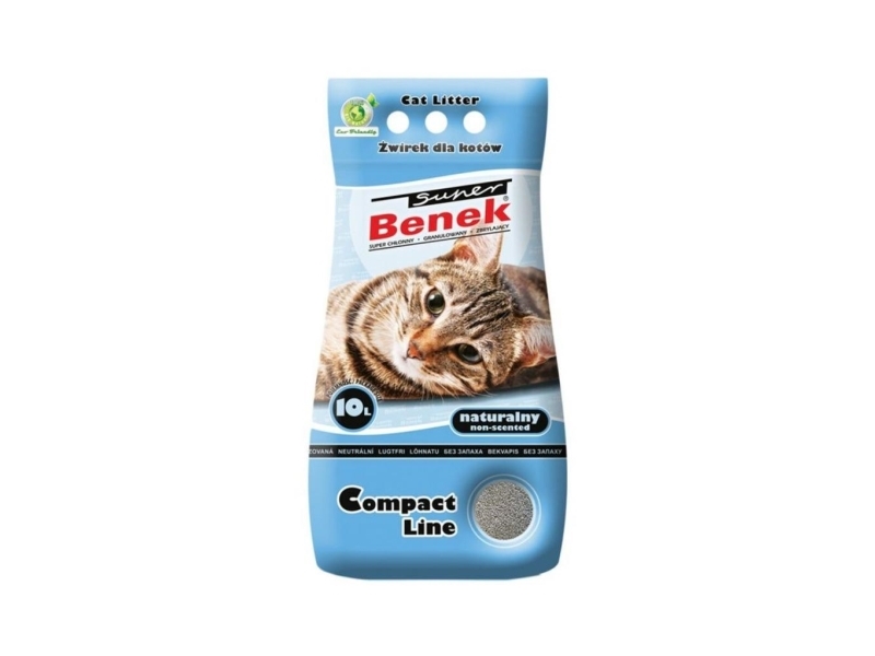 Certech Super Benek Compact Natural - Klumpende Kattegrus 10 L