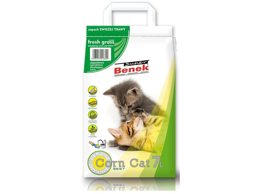 Certech Super Benek Corn Cat Fresh Grass - Klumpende Maisstreu 7 L