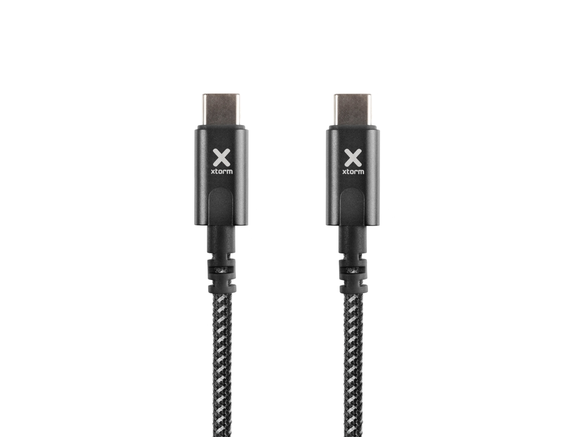 Kabel Xtorm, Usb-C Til Usb-C, Pd, Stofbeklædt, 2 M, Sort