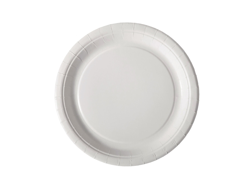 Plattor BioPak, belagd kartong, Ø 22 cm, påse med 100 st. | Catering - Matförpackning - Matförpackning | GameStuff