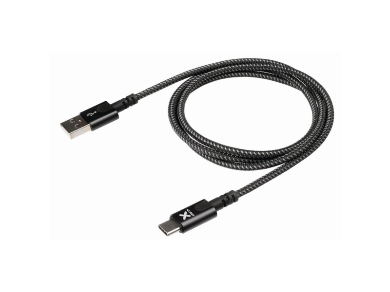 Kabel Xtorm, Usb-A Til Usb-C, Stofbeklædt, 1 M, Sort