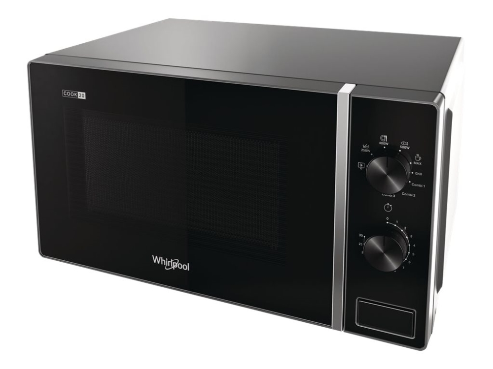 Whirlpool Cook Mwp 103 Mikrobølgeovn Med Grill Liter 700 Sølv Sort