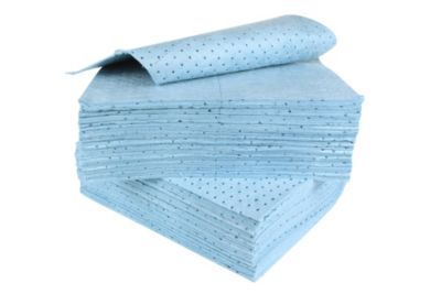 Blå oilonly måtte kraftig - 40x50cm, absorberer op til 120L. -pakke a 100stk