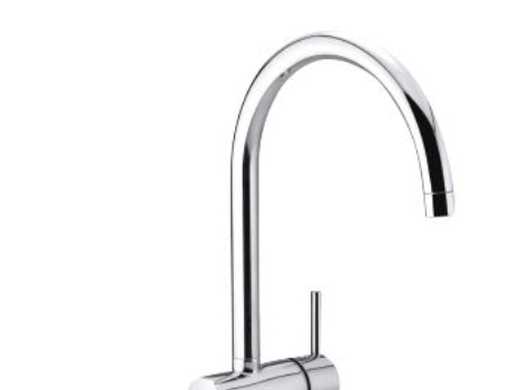Damixa Osier/Merkur - Küchenarmatur Hoher C-Auslauf Chrom