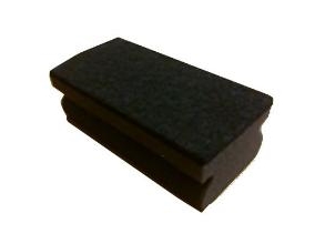 Skursvamp 140x70x50 mm med handtag Svart,10 pk x 10 pk/krt | Rengöring - Avtorkning - Trasor och liknande - Svampar och skurprodukter | GameStuff