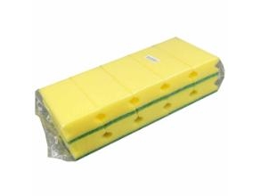 Skursvamp 150x70x45 mm med handtag Grön,10 pk x 10 pk/krt | Rengöring - Avtorkning - Trasor och liknande - Svampar och skurprodukter | GameStuff