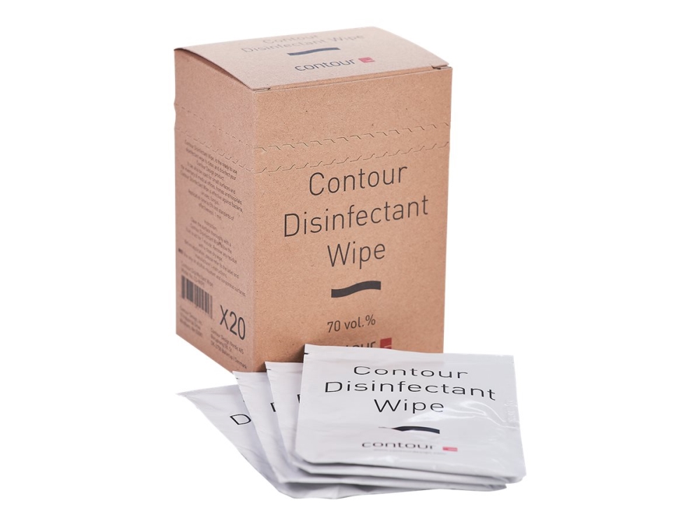 Contour Disinfectant Wipe - (20 stk.)