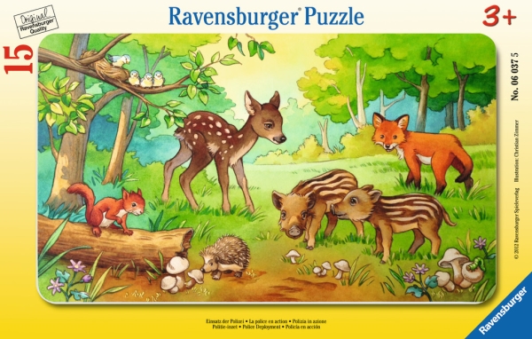 Ravensburger Delione 15 Teile - Tiere Im Wald