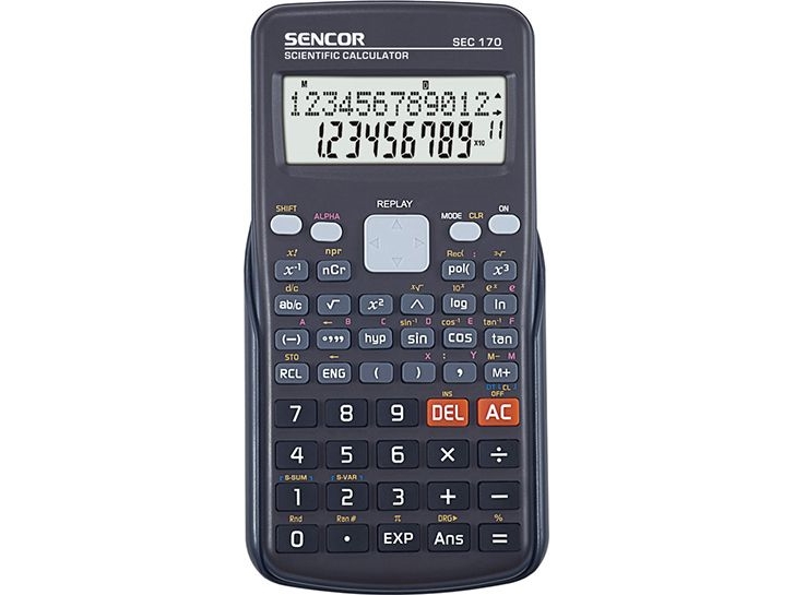 Sencor Sencor Taschenrechner Sec 170, Schwarz, Schule, 12 Ziffern
