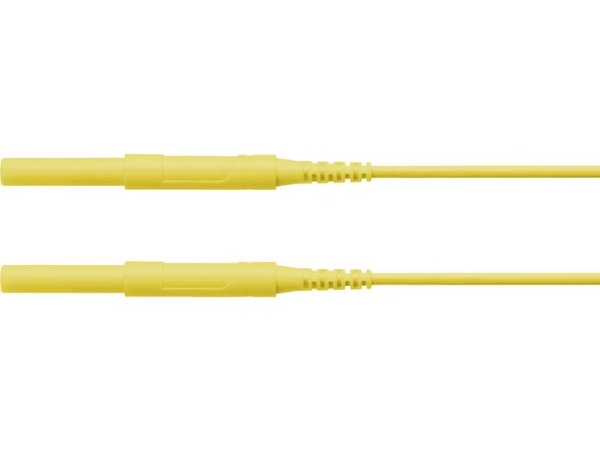 Sicherheits-Speil-/Prüfleitung Stecker 4 Mm | Stecker 4 Mm | 200,00 Cm | Gelb | 1 Stk
