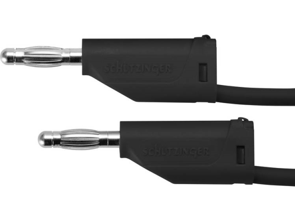 Schützinger Mfk 15 / 1 / 50 / Sw Prøveledning [Stik 4 Mm - Stik 4 Mm] 50.00 Cm Sort 10 Stk