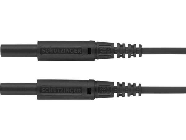 Schützinger Msfk A301 / 0.5 / 50 / Sw Prøveledning [Stik 2 Mm - Stik 2 Mm] 50.00 Cm Sort 10 Stk