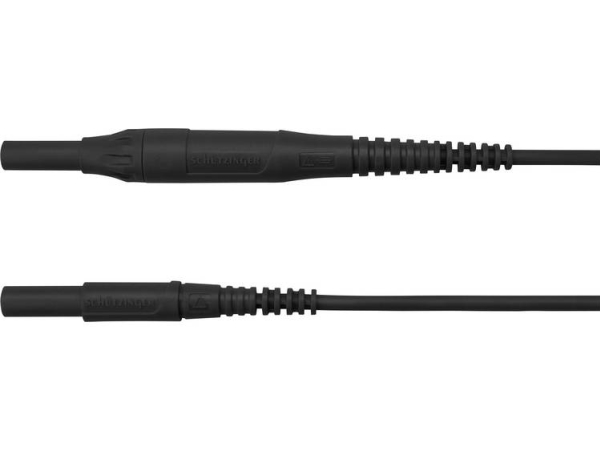 Schützinger Msfk B441 / 1 / 100 / Sw Prøveledning [Stik 4 Mm - Stik 4 Mm] Sort 1 Stk