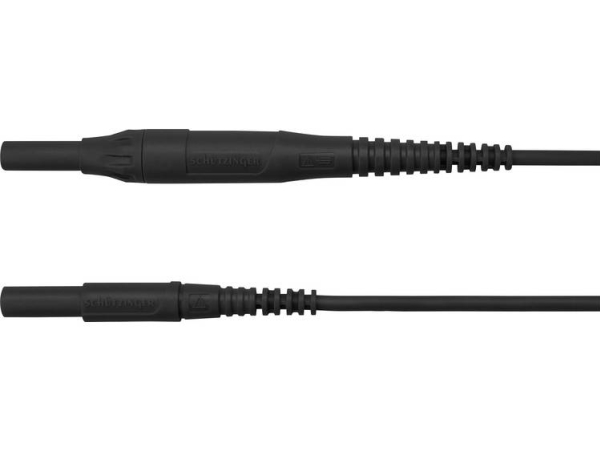 Schützinger Msfk B441 / 1 / 150 / Sw Prøveledning [Stik 4 Mm - Stik 4 Mm] 150.00 Cm Sort 5 Stk