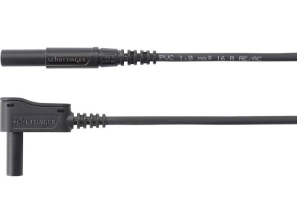 Schützinger Mswfk A341 / 1 / 50 / Sw Prøveledning [Stik 4 Mm - Stik 4 Mm] 50.00 Cm Sort 20 Stk