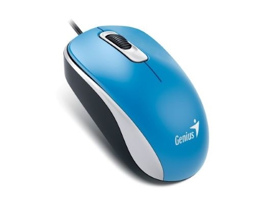 Genius Computer Technology Dx-110, Beidhändig, Optisch, Usb Typ-A, 1000 Dpi, Blau