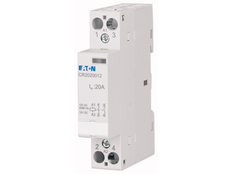 Eaton Cr2020008 Installationsbeskyttelse Nominel Spænding: 8 V Dc/Ac Brydestrøm (Max.): 20 A 2 X Sluttekontakt 1 Stk