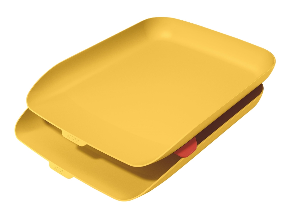 Leitz Cosy brevbakke, sæt a 2 stk. Varm gul