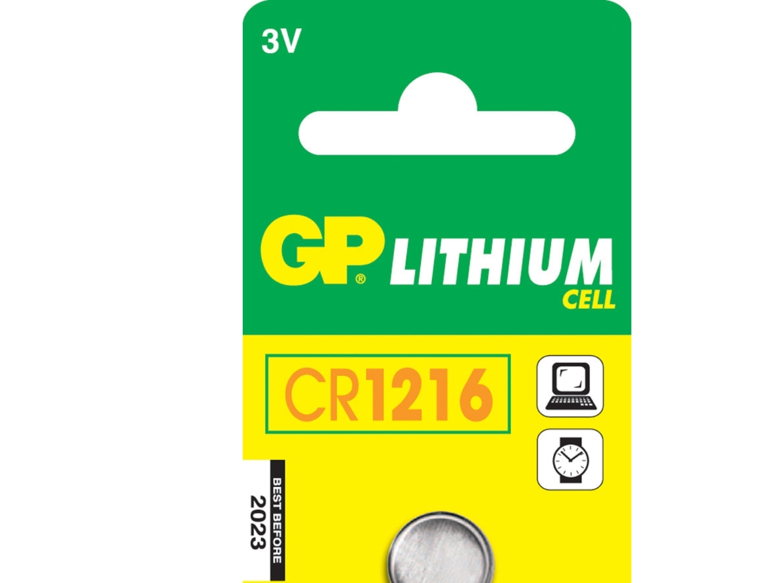 Gp Batteries Cr1216, Einwegbatterie, Cr1216, Lithium, 3 V, 1 Stück(E), Silber