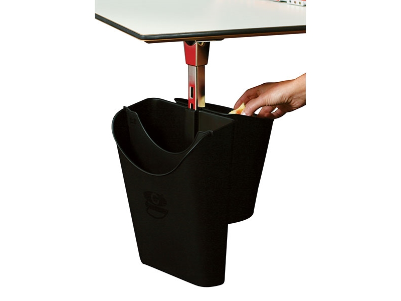 Papirkurv SetUp 2 Fraktioner med Låge Grå