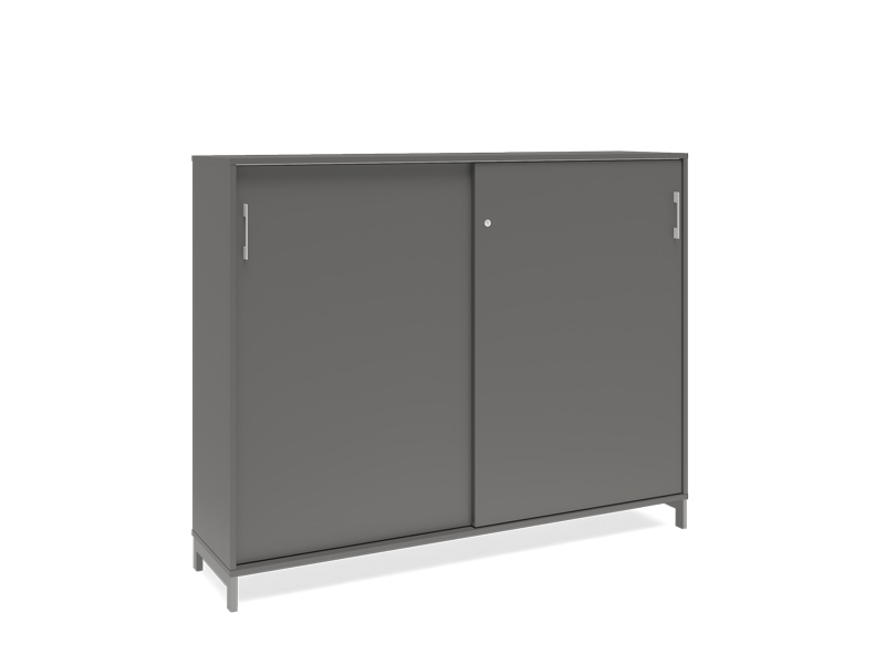 Dna 3A4 Antracit, Antracit 3A4 Skydedør, Hvid Benramme