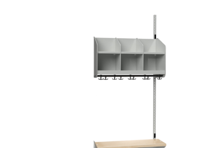 BST Kombination C, tilläggssektion 3 sittplatser B 750 mm, ljusgrå | Baby & barn - Möbler - Hallmöbler | GameStuff