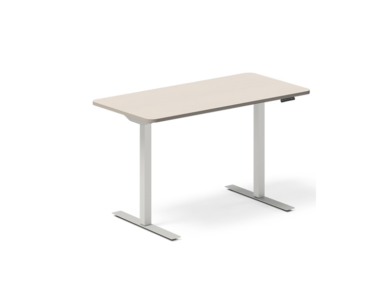 Lyft-/sänkbart bord DNA, Björk 1400x800 mm 2 ben/Alu grey | Möbler - Stolar & Stolmattor - Tillbehör | GameStuff