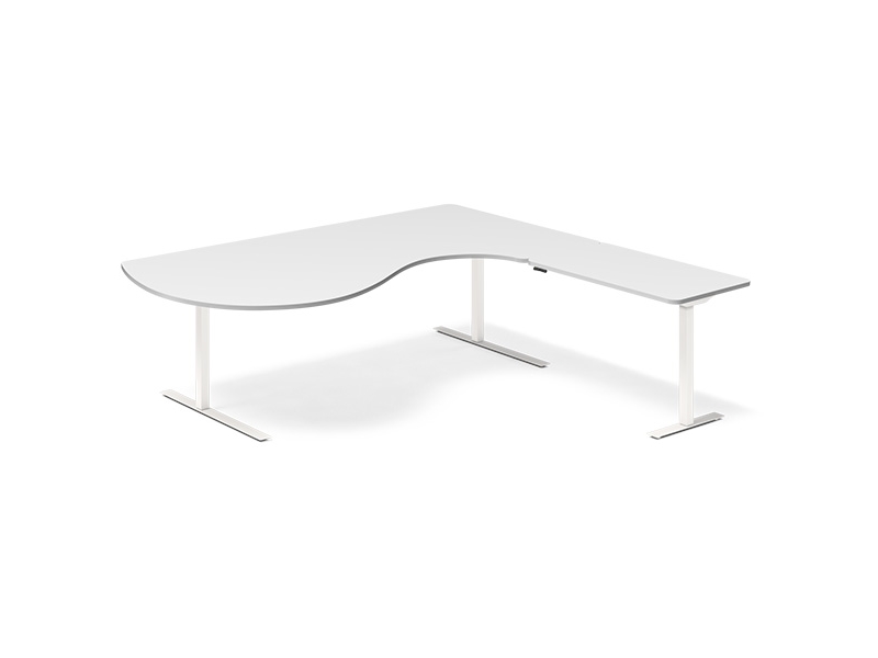 Nosto-/laskupöytä DNA, vaaleanharmaa 1800x2000 mm Oikea 3 jalkaa/musta